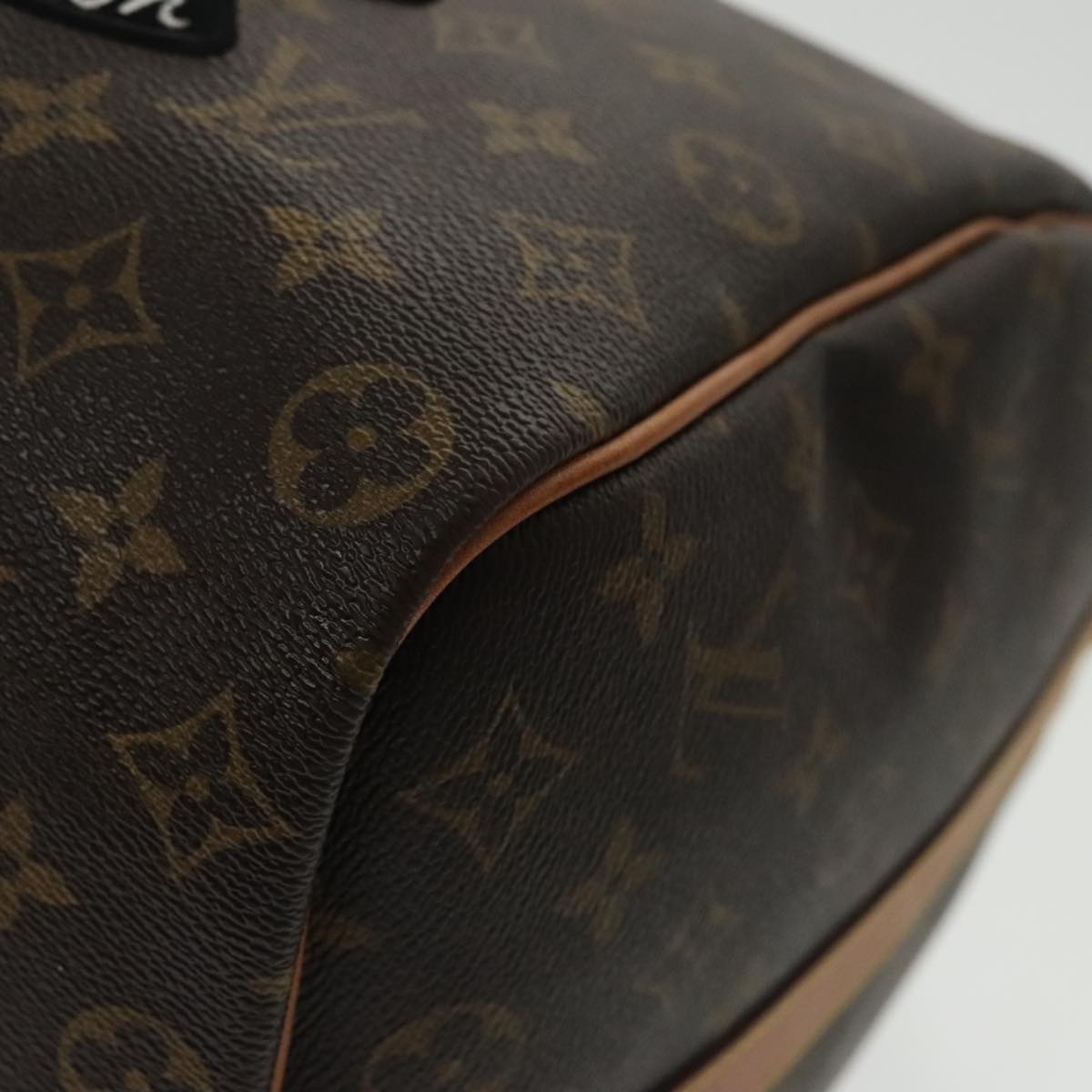 LOUIS VUITTON Monogram Patches Keepall Bandouliere 50 Bag M43996 LV Auth 102498A