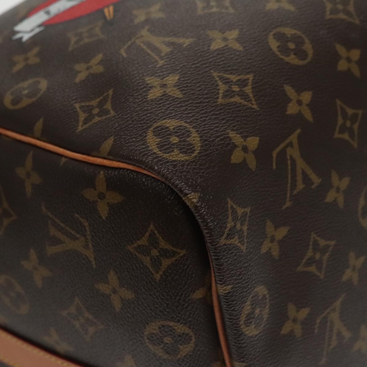 LOUIS VUITTON Monogram Patches Keepall Bandouliere 50 Bag M43996 LV Auth 102498A