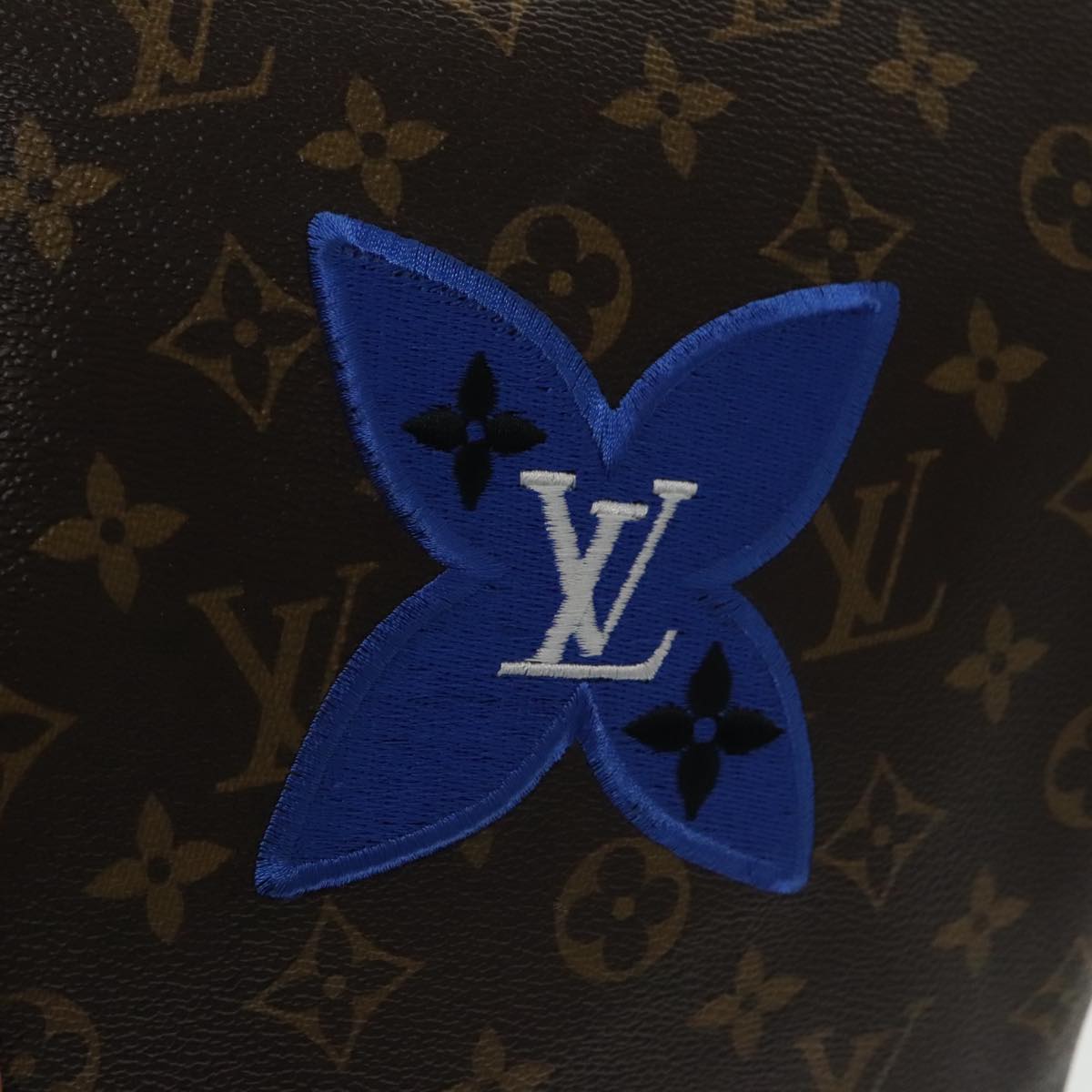 LOUIS VUITTON Monogram Patches Keepall Bandouliere 50 Bag M43996 LV Auth 102498A