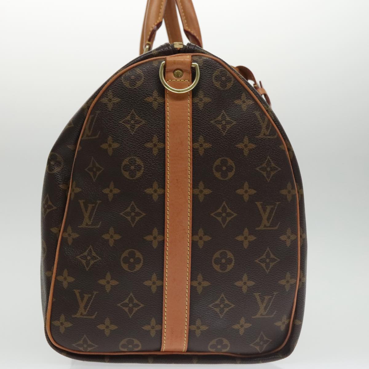 LOUIS VUITTON Monogram Patches Keepall Bandouliere 50 Bag M43996 LV Auth 102498A