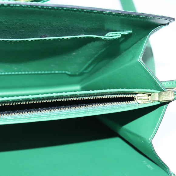 LOUIS VUITTON Epi Capuchin Shoulder Bag Green M52344 LV Auth 102505