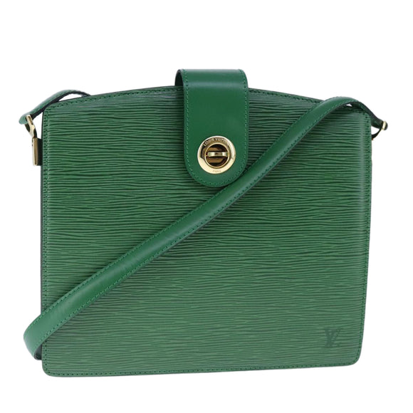 LOUIS VUITTON Epi Capuchin Shoulder Bag Green M52344 LV Auth 102505