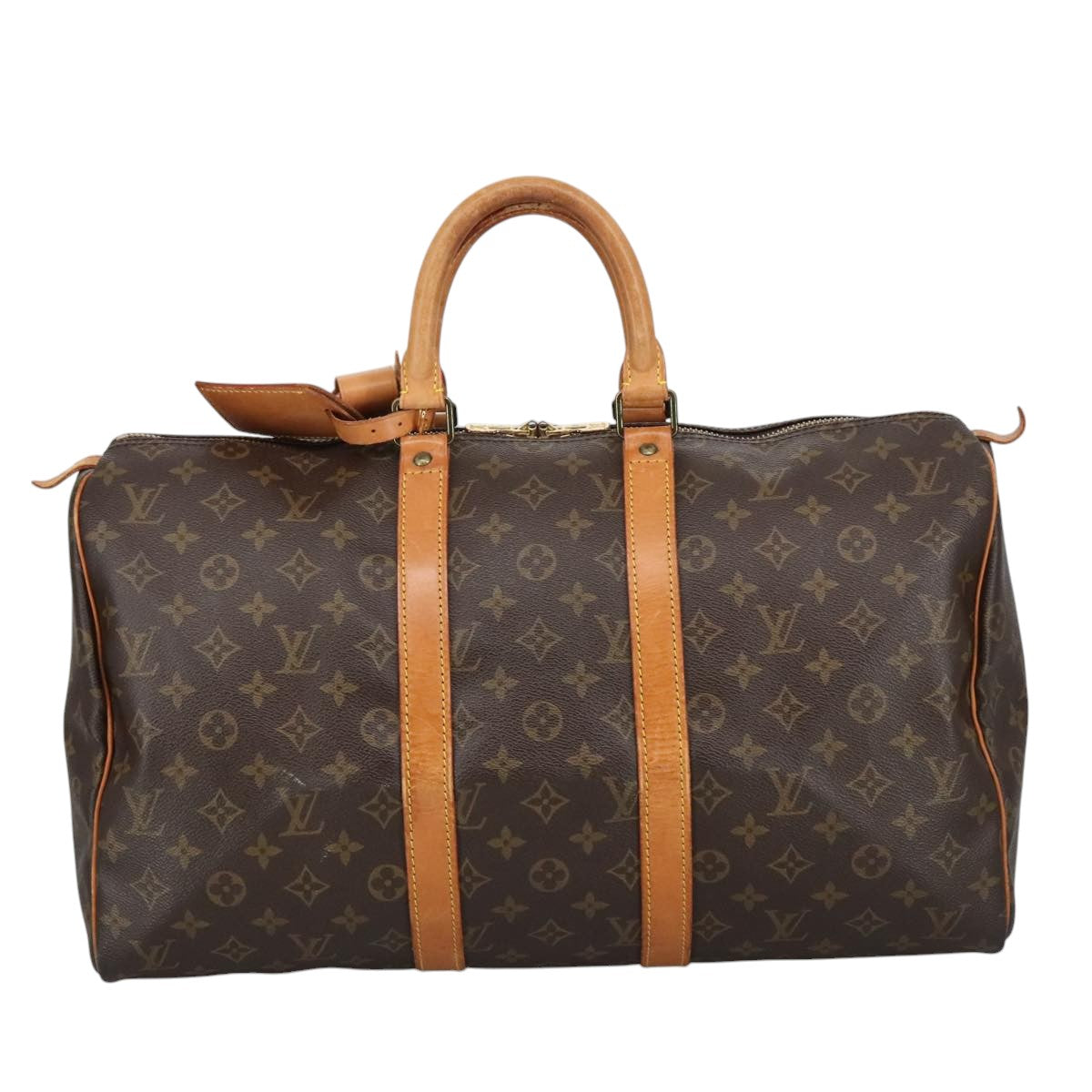 LOUIS VUITTON Monogram Keepall 45 Boston Bag M41428 LV Auth 102517