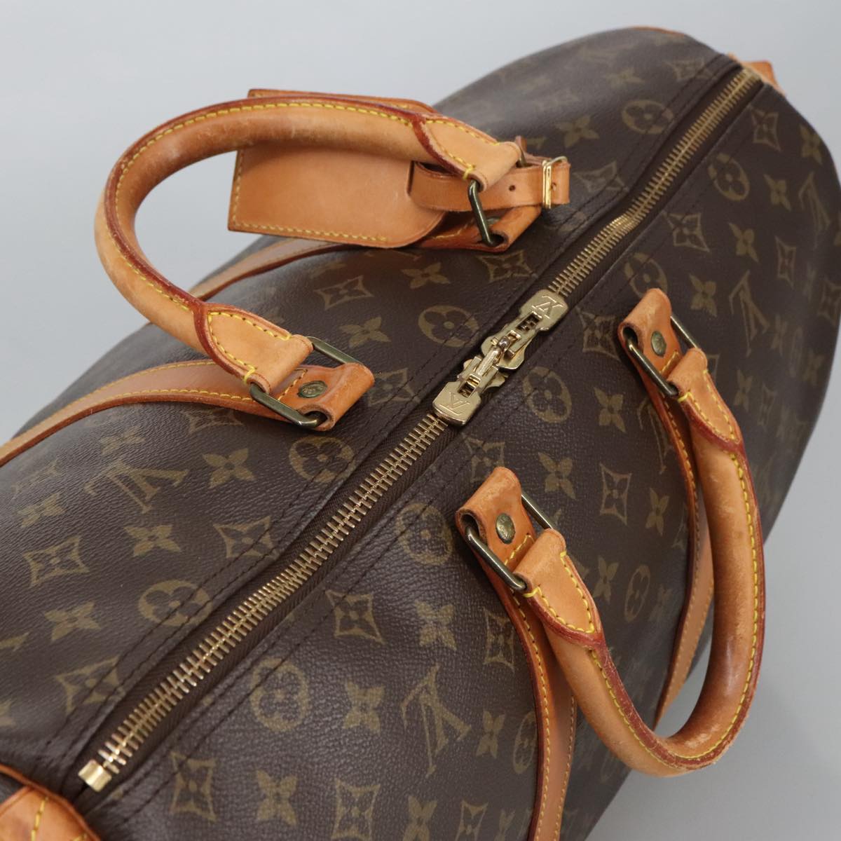 LOUIS VUITTON Monogram Keepall 45 Boston Bag M41428 LV Auth 102517