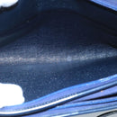 Christian Dior Trotter Canvas Shoulder Bag Navy Beige Gold Auth 102519-17