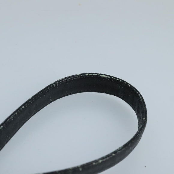 Christian Dior Trotter Canvas Shoulder Bag Navy Beige Gold Auth 102519