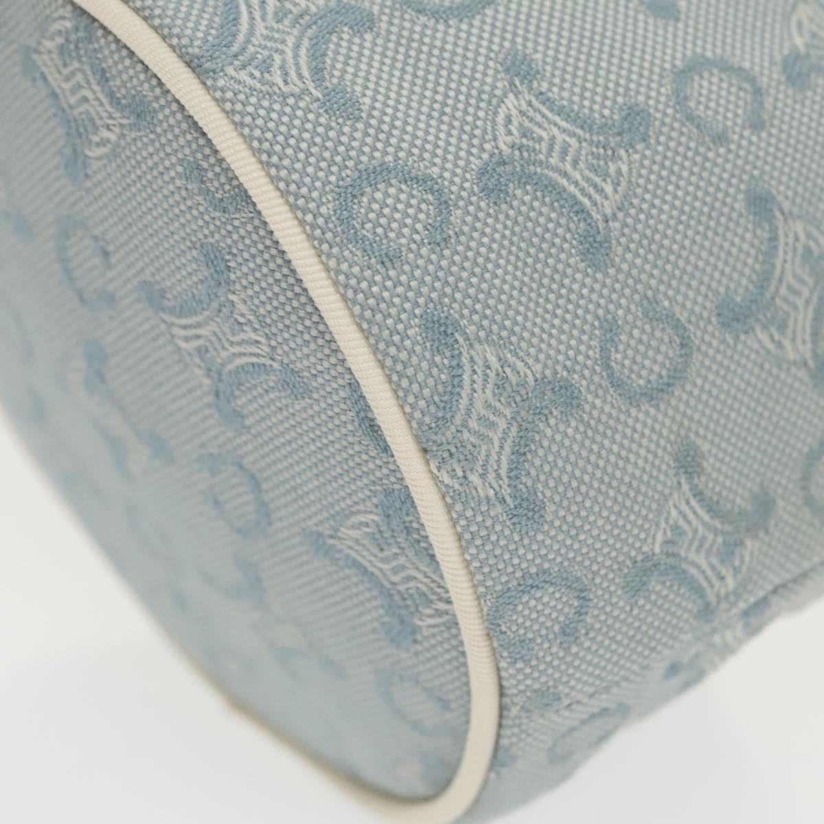 CELINE C Macadam Canvas Pouch Light Blue Auth 102526