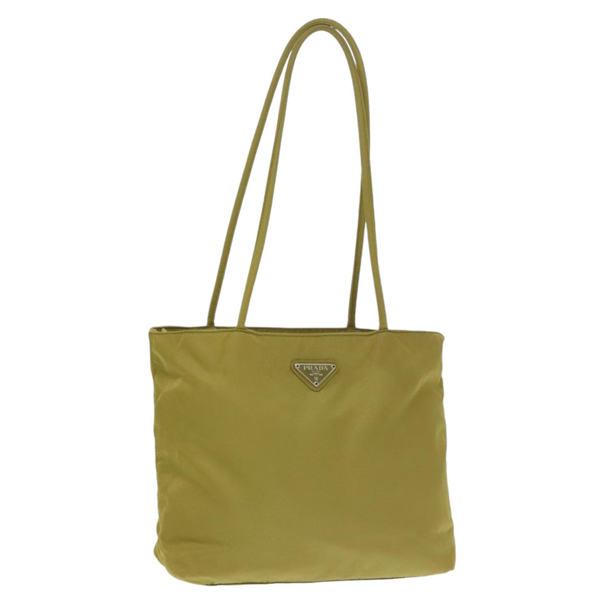 PRADA Tote Bag Nylon Green Auth 102534