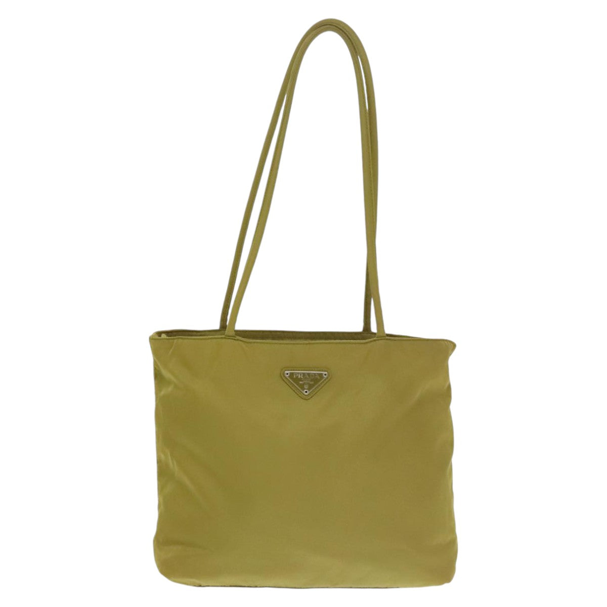 PRADA Tote Bag Nylon Green Auth 102534