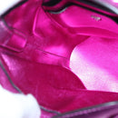 Salvatore Ferragamo Gancini Shoulder Bag Leather Pink Silver Auth 102537AV-21