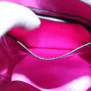 Salvatore Ferragamo Gancini Shoulder Bag Leather Pink Silver Auth 102537AV-23