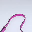 Salvatore Ferragamo Gancini Shoulder Bag Leather Pink Silver Auth 102537AV-8