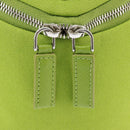 PRADA Shoulder Bag Canvas Silver Green Auth 102538AV-8