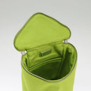 PRADA Shoulder Bag Canvas Silver Green Auth 102538AV-9