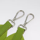PRADA Shoulder Bag Canvas Silver Green Auth 102538SAV-30