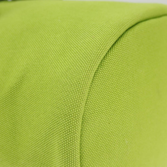 PRADA Shoulder Bag Canvas Silver Green Auth 102538AV