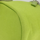 PRADA Shoulder Bag Canvas Silver Green Auth 102538AV-14