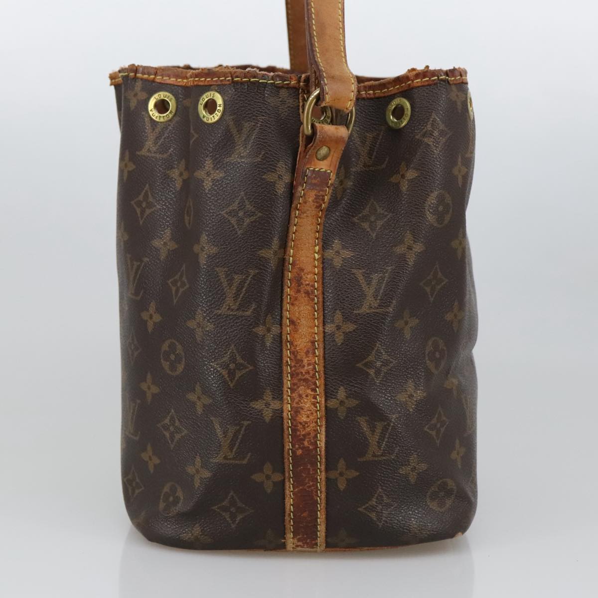 LOUIS VUITTON Monogram Petit Noe Shoulder Bag M42226 LV Auth 102539