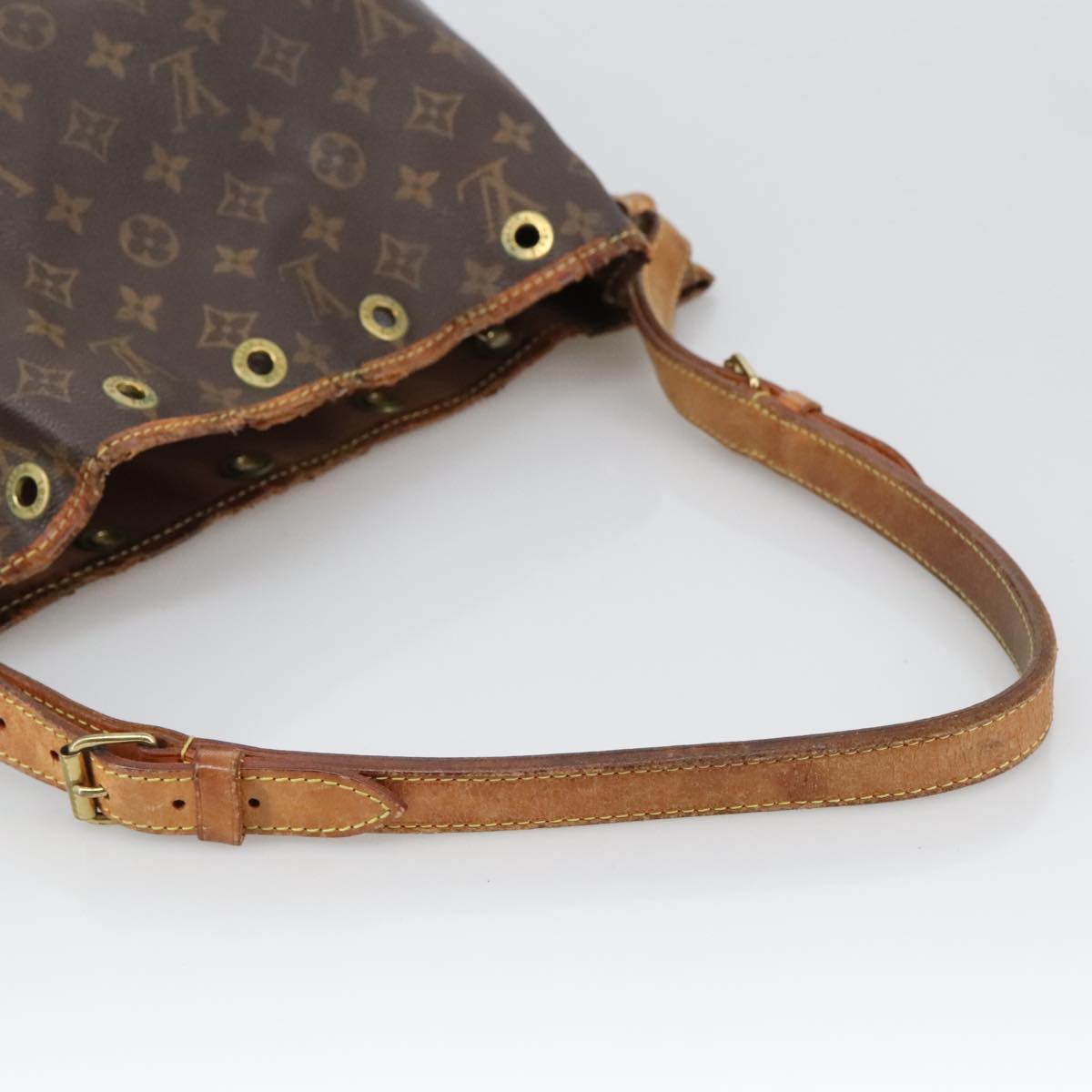 LOUIS VUITTON Monogram Petit Noe Shoulder Bag M42226 LV Auth 102539