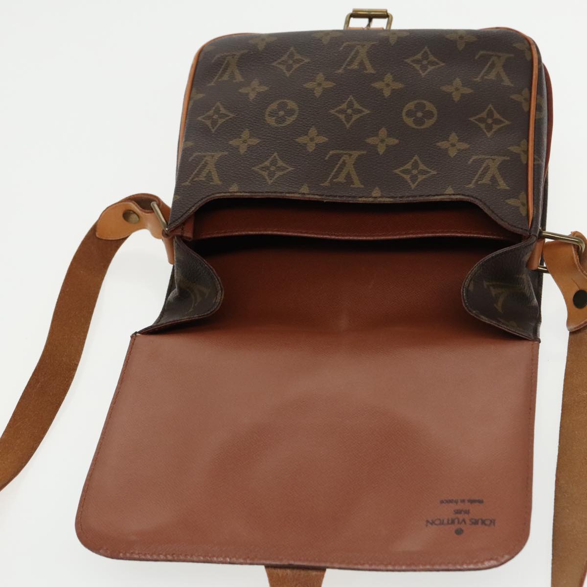 LOUIS VUITTON Monogram Cartouchiere MM Shoulder Bag M51253 LV Auth 102553