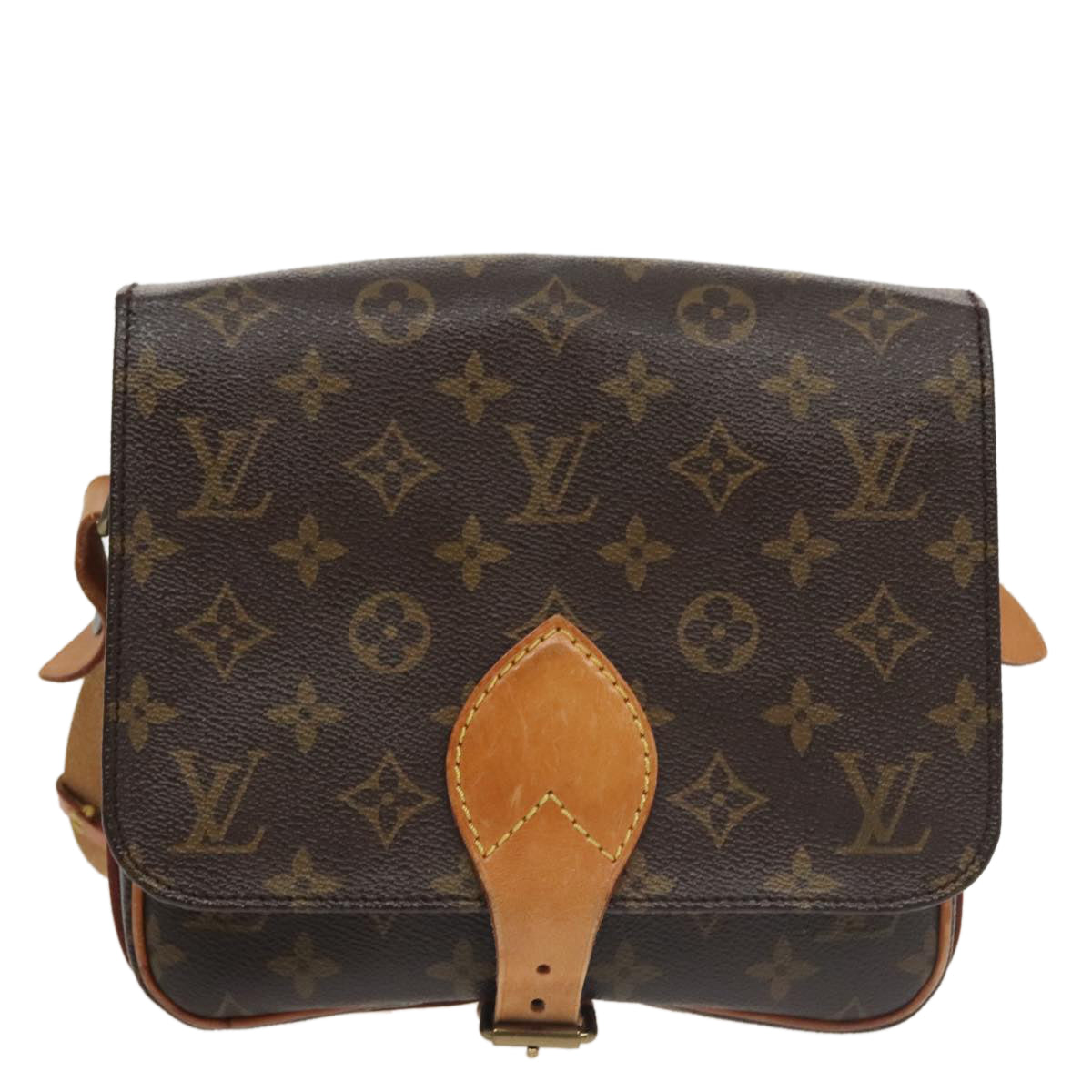 LOUIS VUITTON Monogram Cartouchiere MM Shoulder Bag M51253 LV Auth 102553