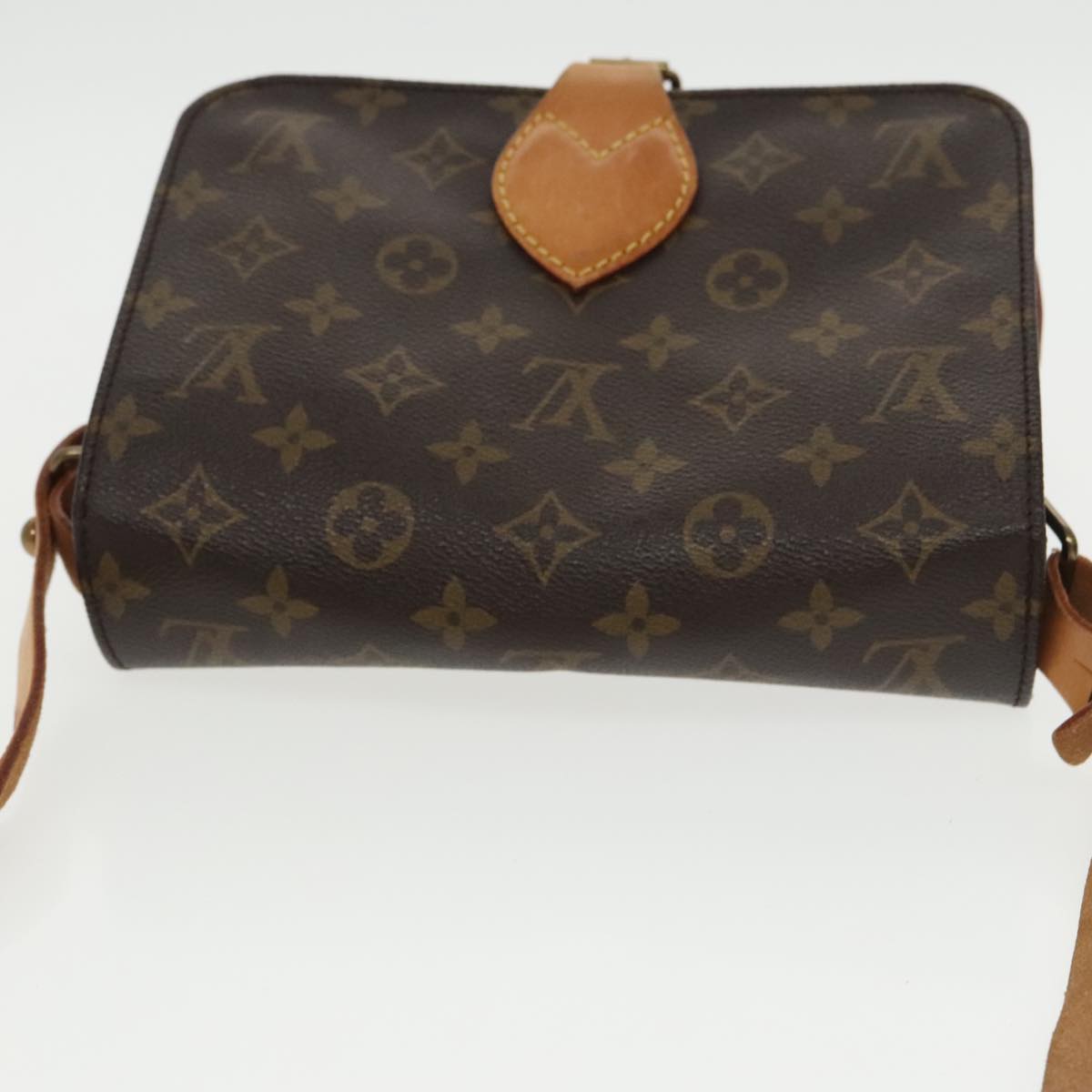 LOUIS VUITTON Monogram Cartouchiere MM Shoulder Bag M51253 LV Auth 102553