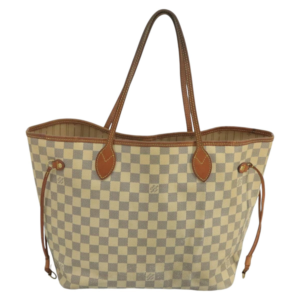 LOUIS VUITTON Damier Azur Neverfull MM Tote Bag N51107 LV Auth 102567 - 0