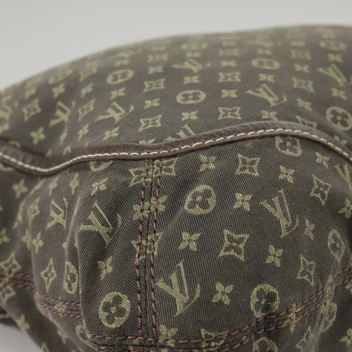 LOUIS VUITTON Monogram Mini Lin Buzasu Anjoul Bag Brown M95617 LV Auth 102570