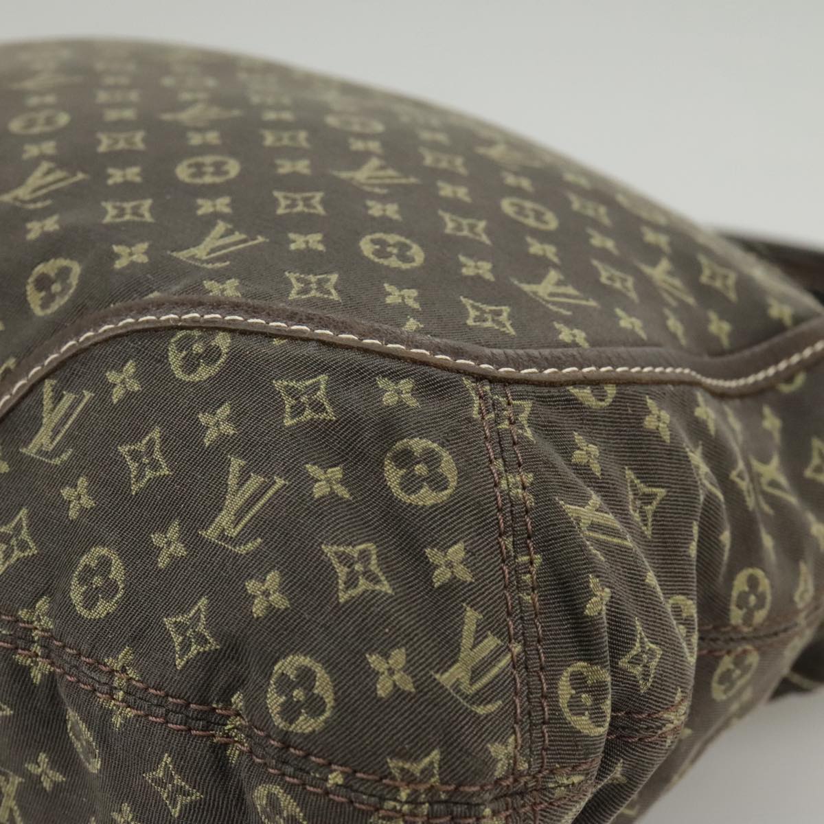 LOUIS VUITTON Monogram Mini Lin Buzasu Anjoul Bag Brown M95617 LV Auth 102570