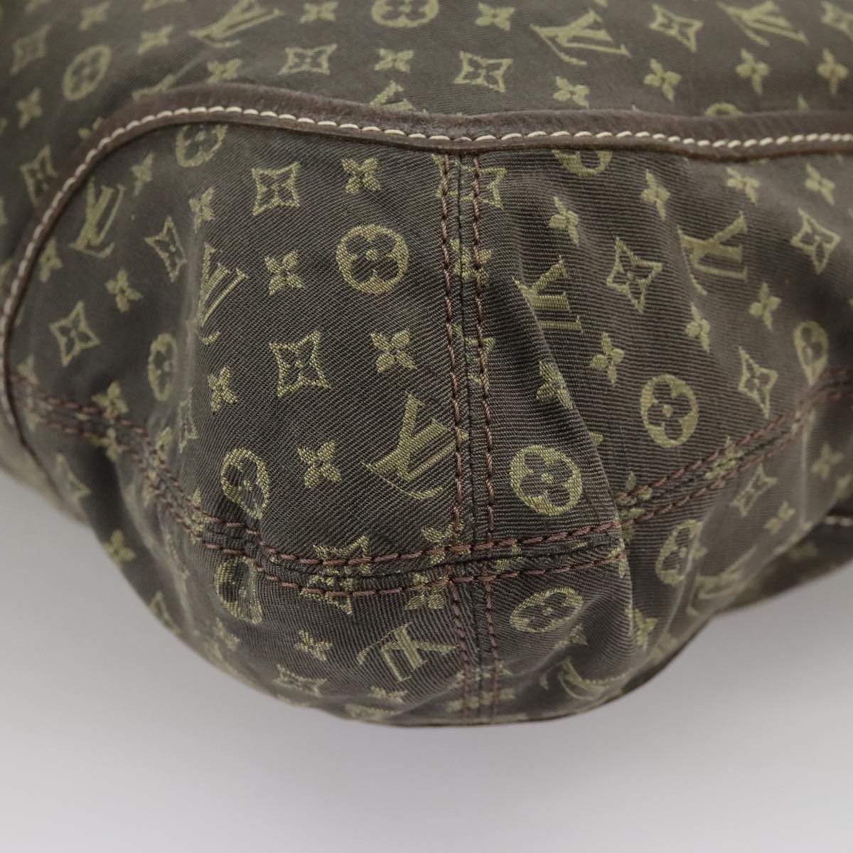 LOUIS VUITTON Monogram Mini Lin Buzasu Anjoul Bag Brown M95617 LV Auth 102570