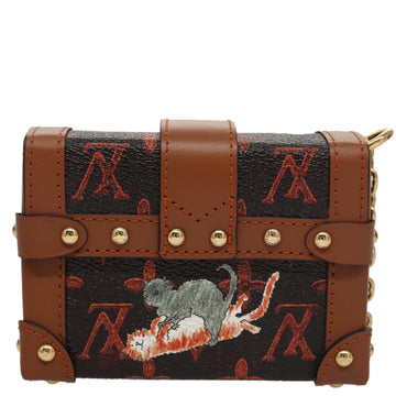 LOUIS VUITTON Monogram Catgram Essential Trunk Pouch M63892 LV Auth 102575S - 0