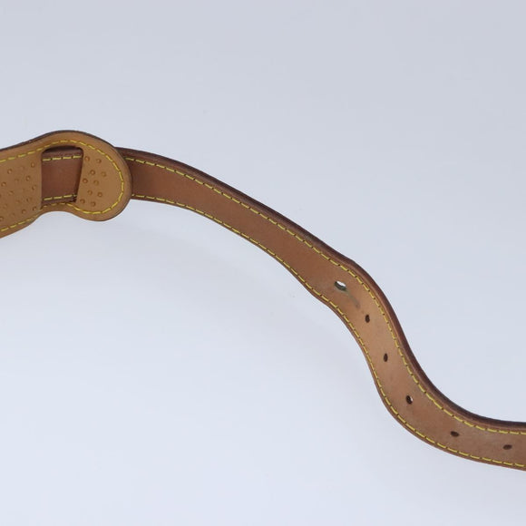 LOUIS VUITTON Adjustable Shoulder Strap Leather 35.8""-42.9"" Beige Auth 102578