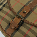 Burberrys Nova Check Shoulder Bag Canvas Beige Auth 102581-10