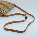 Burberrys Nova Check Shoulder Bag Canvas Beige Auth 102581-7