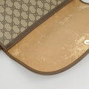 GUCCI GG Supreme Web Sherry Line Clutch Bag PVC Beige Red 156 01 031 Auth 102589-19