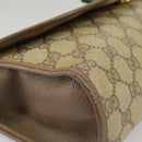 GUCCI GG Supreme Web Sherry Line Clutch Bag PVC Beige Red 156 01 031 Auth 102589-7