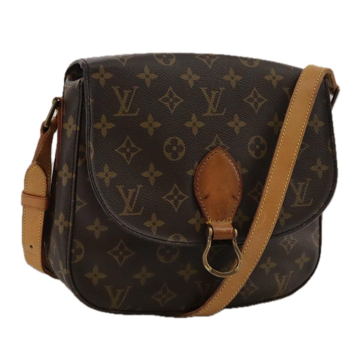 LOUIS VUITTON Monogram Saint Cloud GM Shoulder Bag M51242 LV Auth 102631