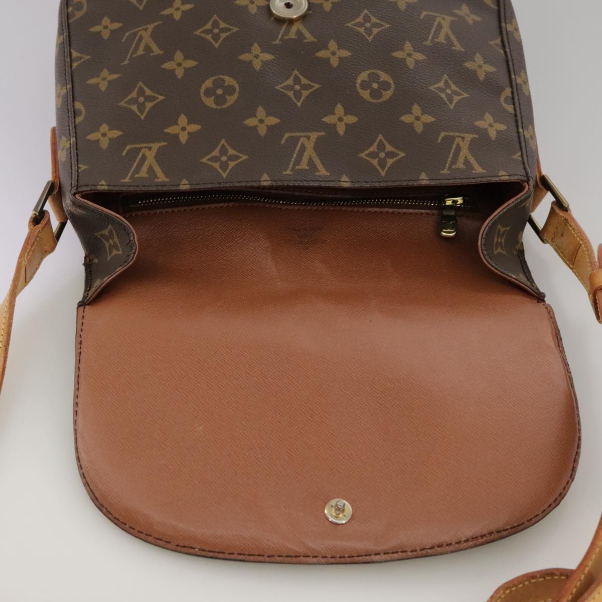 LOUIS VUITTON Monogram Saint Cloud GM Shoulder Bag M51242 LV Auth 102631