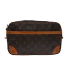 LOUIS VUITTON Monogram Compiegne 28 Clutch Bag M51845 LV Auth 102660-13