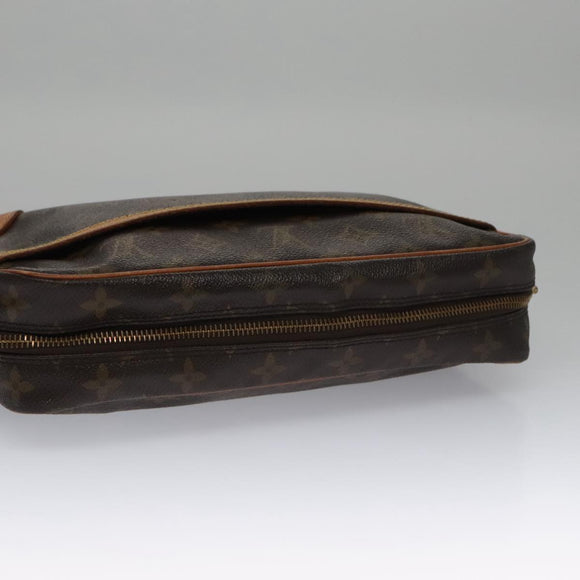 LOUIS VUITTON Monogram Compiegne 28 Clutch Bag M51845 LV Auth 102660