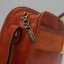 Salvatore Ferragamo Shoulder Bag Leather Brown Gold Auth 102665-10