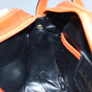 Salvatore Ferragamo Shoulder Bag Leather Brown Gold Auth 102665-20