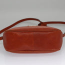 Salvatore Ferragamo Shoulder Bag Leather Brown Gold Auth 102665-5