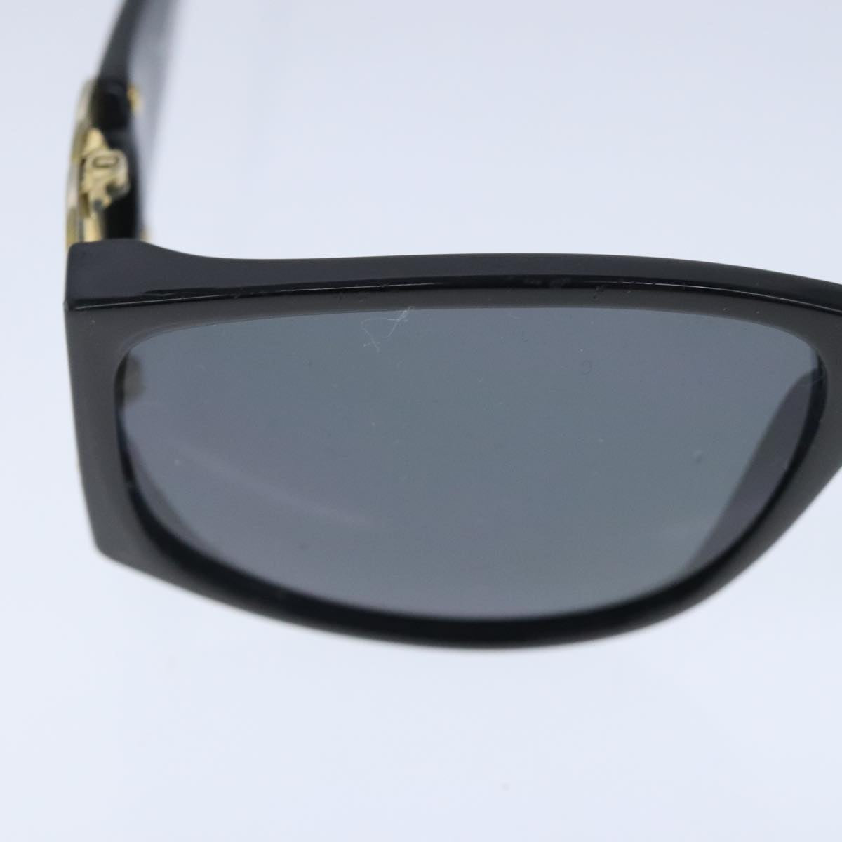 CHANEL Sunglasses plastic Black CC Auth 102693