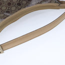 Salvatore Ferragamo Gancini Shoulder Bag Vinyl Leather Brown Silver Auth 102694-7