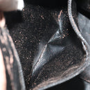 FENDI Pecan Canvas Shoulder Bag Brown Black Gold Auth 102701-21