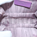 Salvatore Ferragamo Chain Shoulder Bag Enamel Purple Silver Auth 102708-17