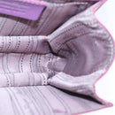 Salvatore Ferragamo Chain Shoulder Bag Enamel Purple Silver Auth 102708-18