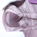 Salvatore Ferragamo Chain Shoulder Bag Enamel Purple Silver Auth 102708-19