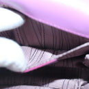 Salvatore Ferragamo Chain Shoulder Bag Enamel Purple Silver Auth 102708-20